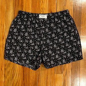 Reflets D'Art Women's Pajama Shorts Black Eiffel Tower Size Small Paris